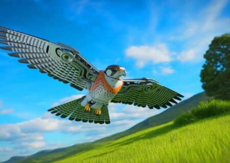 پهپاد متفاوت چین به راحتی دشمن را غافلگیر می‌کند / ربات پرنده یا شاهین واقعی؟(+عکس)