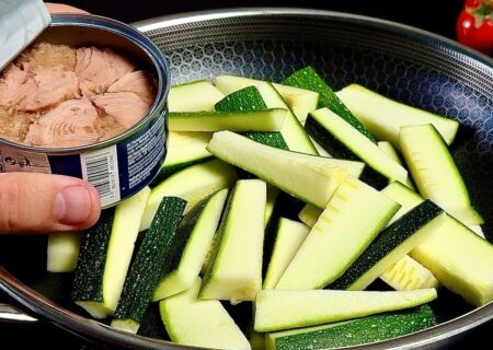 با کدو سبز و تن ماهی این غذای جدید آمریکایی را درست کنید (فیلم)