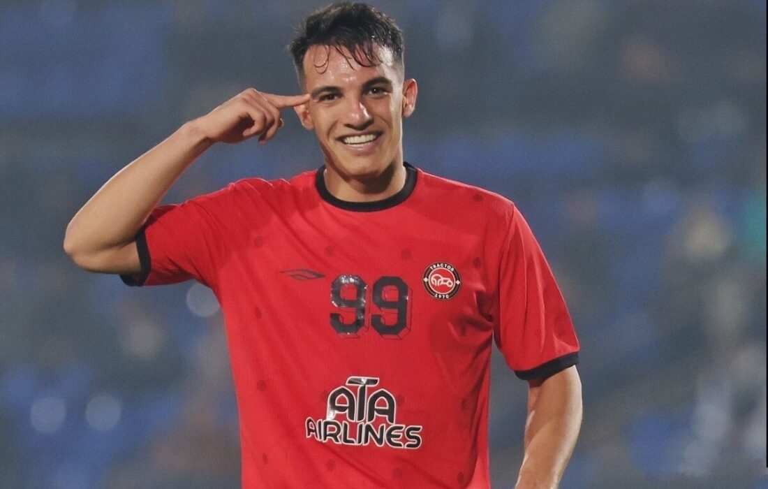 گل اول تراکتور به سپاهان توسط حسین زاده (فیلم)