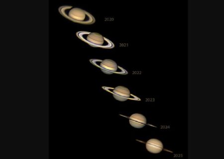 عکس روز ناسا از اعتدالین در زحل