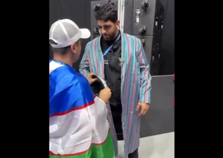 هدیه هوادار ازبکستانی به هادی ساروی (فیلم)