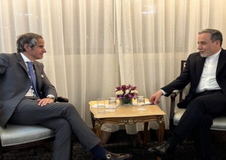 تصاویر از دیدار عراقچی و رافائل گروسی در نیویورک (فیلم)