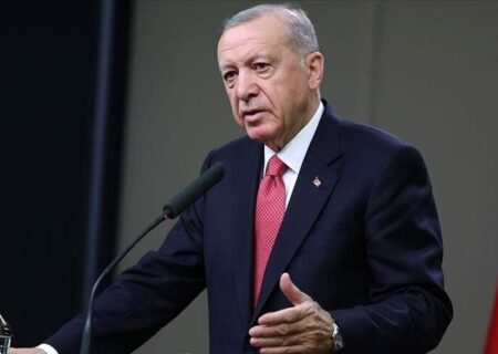 اردوغان در سازمان ملل تصاویر کودکان و زنان گرسنه فلسطینی را بالا گرفت (فیلم)