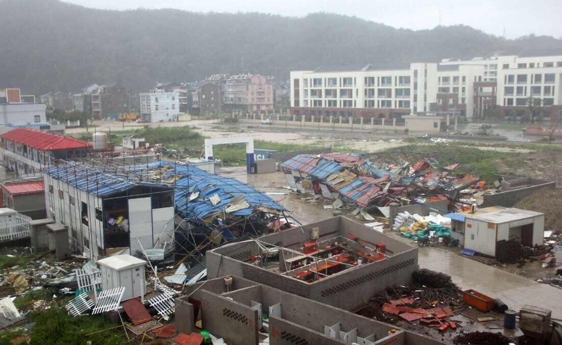 آماده‌باش چین پس از مرگبار شدن طوفان در تایوان (فیلم)