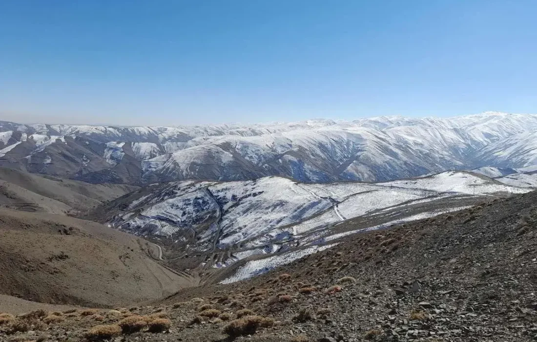 ارتفاعات بلده مازندران سفیدپوش شد