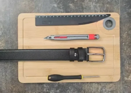 چگونه یک کمربند چرمی را به‌صورت حرفه‌ای کوتاه کنیم؟