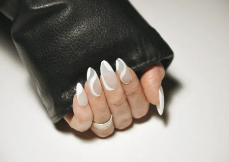 مدل ناخن نوک تیز فرنچ ، طراحی شیک برای هر مناسبت