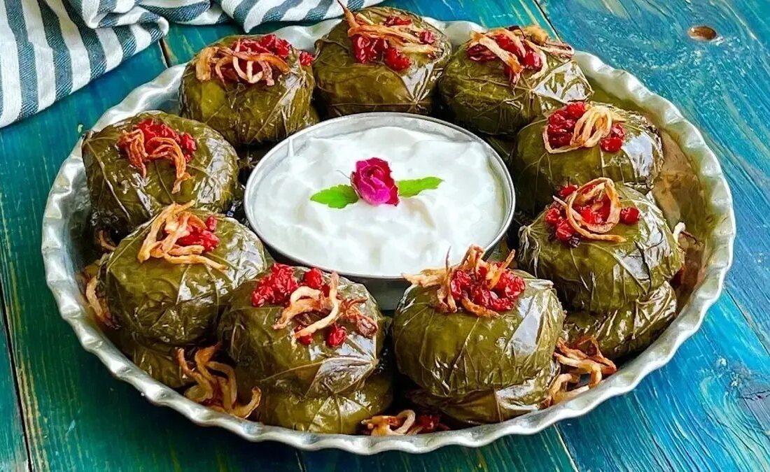 طرز تهیه دلمه آذربایجانی خوشعطر و لذیذ + فیلم