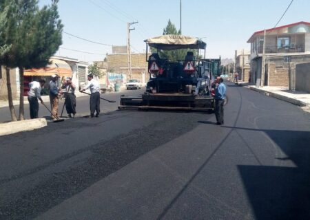 آسفالت ریزی در معابر ۱۲۳ روستای زنجان انجام شد