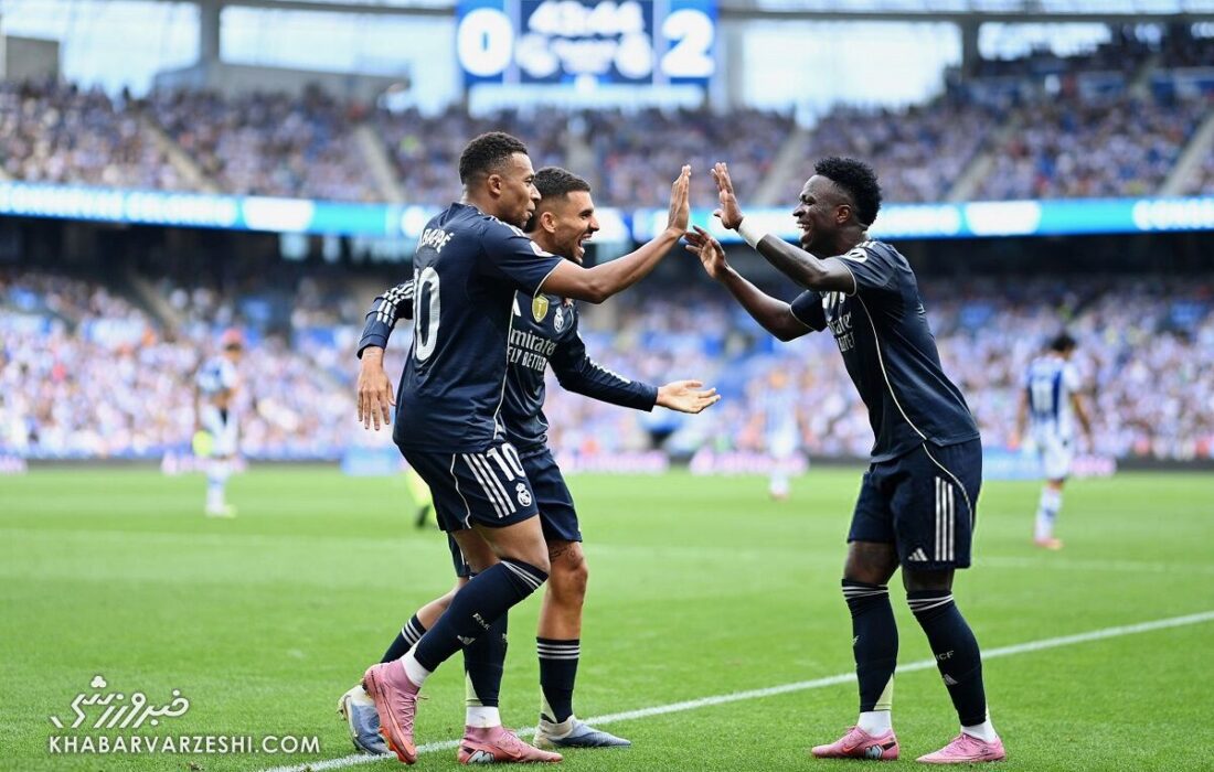 رئال مادرید با سرعت لاکپشت به صدر چسبید!/ پیروزی نفسگیر کهکشانیها مقابل سوسیداد