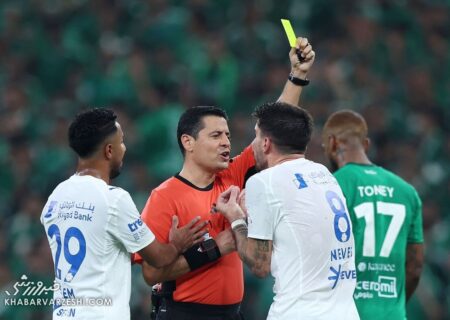 داوری جنجالی فغانی در دربی عربستان/ از گل نادرست تا اخراج نشدن ایبانیز