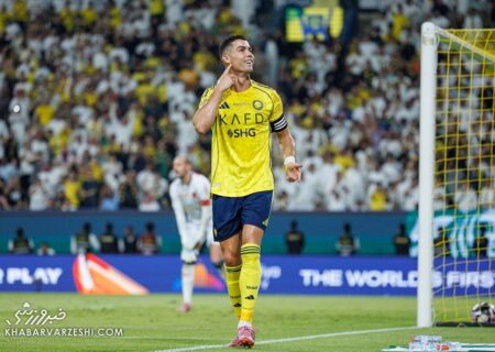 ویدیو| رونالدو بازیکن حریف را تمسخر کرد و ادایش را درآورد!