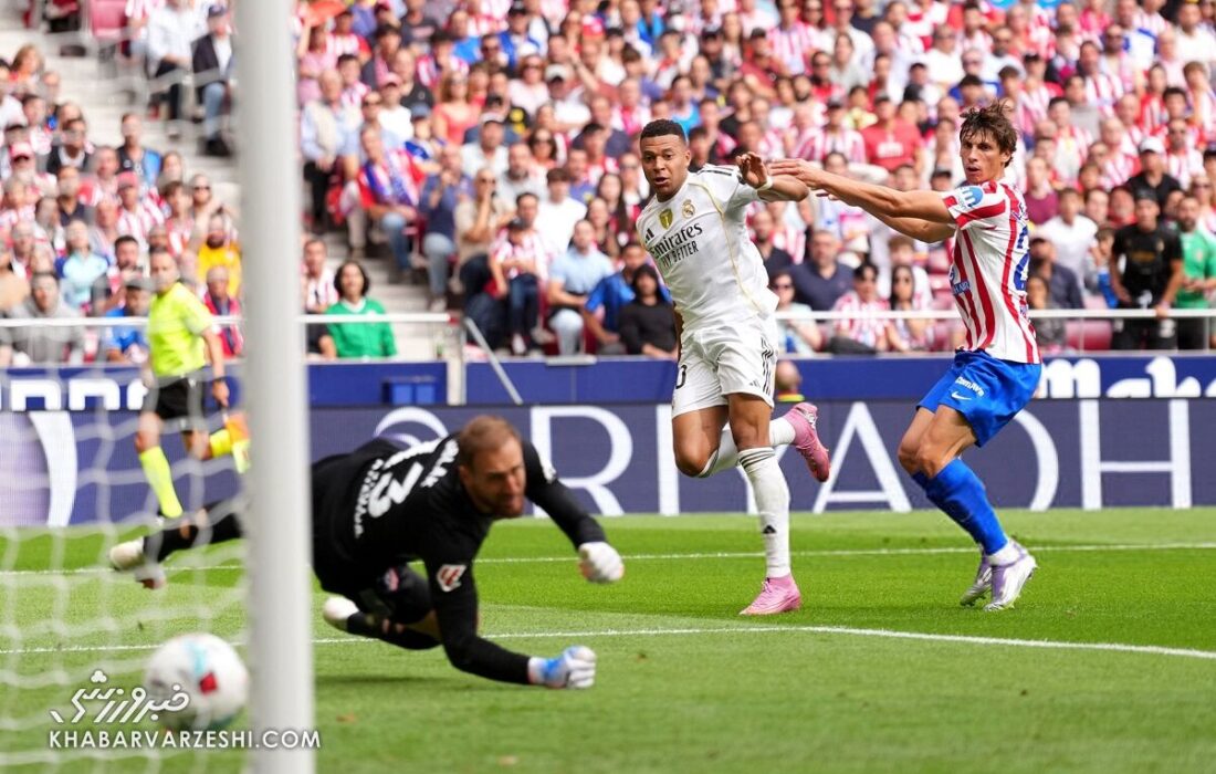 ویدیو| گل دیدنی رئال مقابل اتلتیکو؛ امباپه کار را تمام کرد