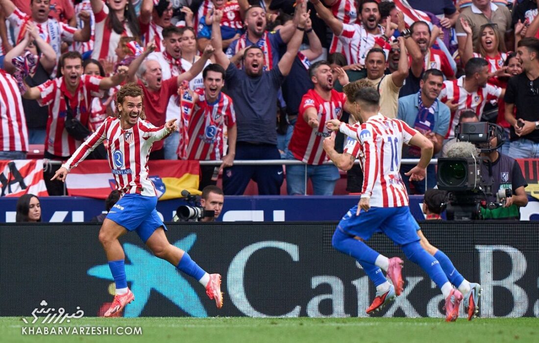 گل گریزمان، تیر خلاص اتلتیکو به رئال؛ تحقیر مادریدی‌ها با ۵ گل