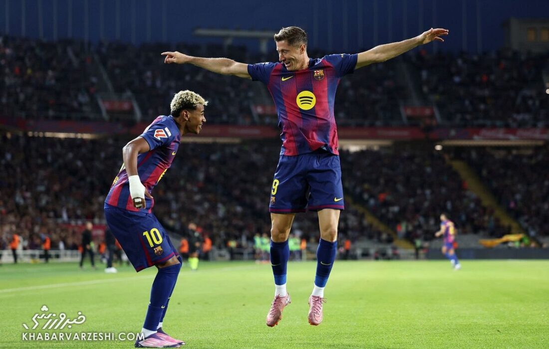 لواندوفسکی با ۷۰۰ گل زده در بارسلونا تاریخ‌ساز شد