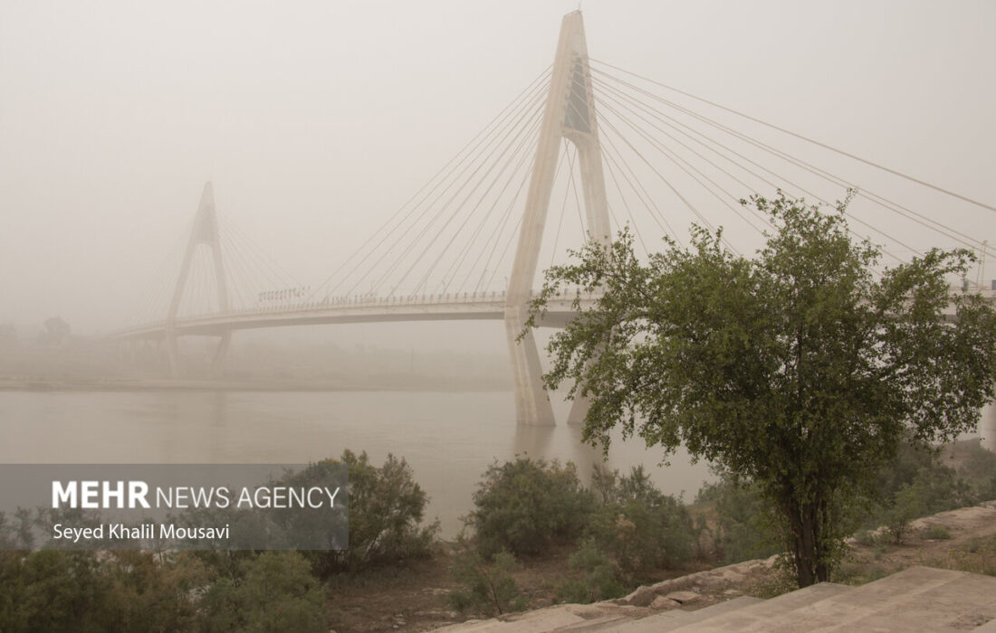 هشدار زرد گردوخاک برای خوزستان؛ کاهش دید در نیمه غربی استان از شنبه
