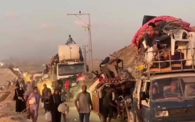 فیلم/ صحنه‌هایی از کوچ اجباری مردم غزه