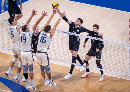 صعود بی‌دردسر والیبال ایتالیا با حذف آرژانتین