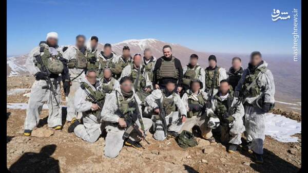 پیام وزیر جنگ اسرائیل از فراز بلندترین کوه سوریه