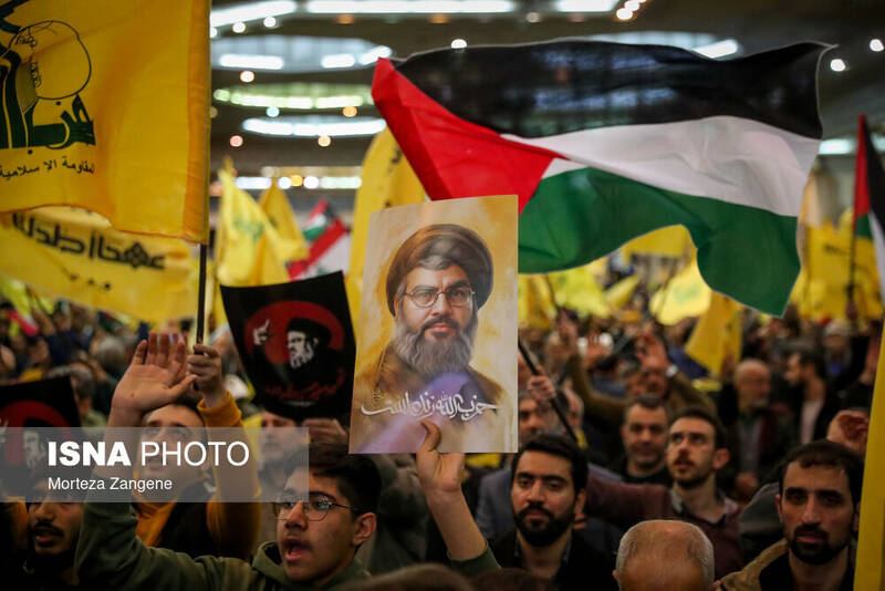 حضور یک شخصیت مهم ایرانی در مراسم سالگرد شهید نصرالله