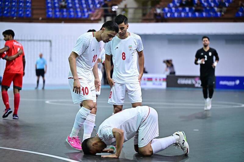 صعود تیم ملی فوتسال به جام ملت‌های آسیا با ۳ برد
