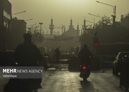 هوای مشهد درگیر آلودگی گرد و غباری شده است