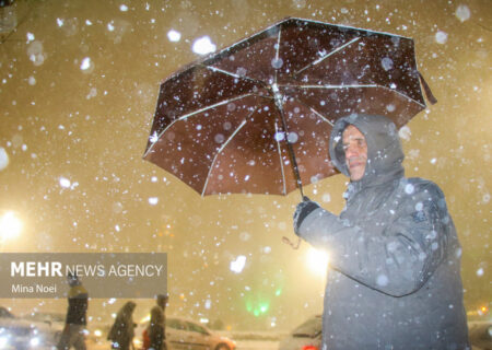 بارش سنگین برف در معدن سونگون ورزقان