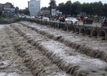 رودخانه کرگانرود تالش طغیان کرد