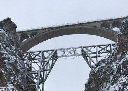 تصویری بی‌نظیر از پل ورسک در گذر زمان