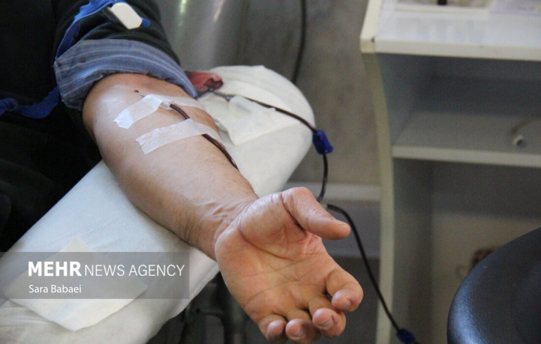 استقرار واحد سیار انتقال خون کرمانشاه در اسلام‌آباد غرب