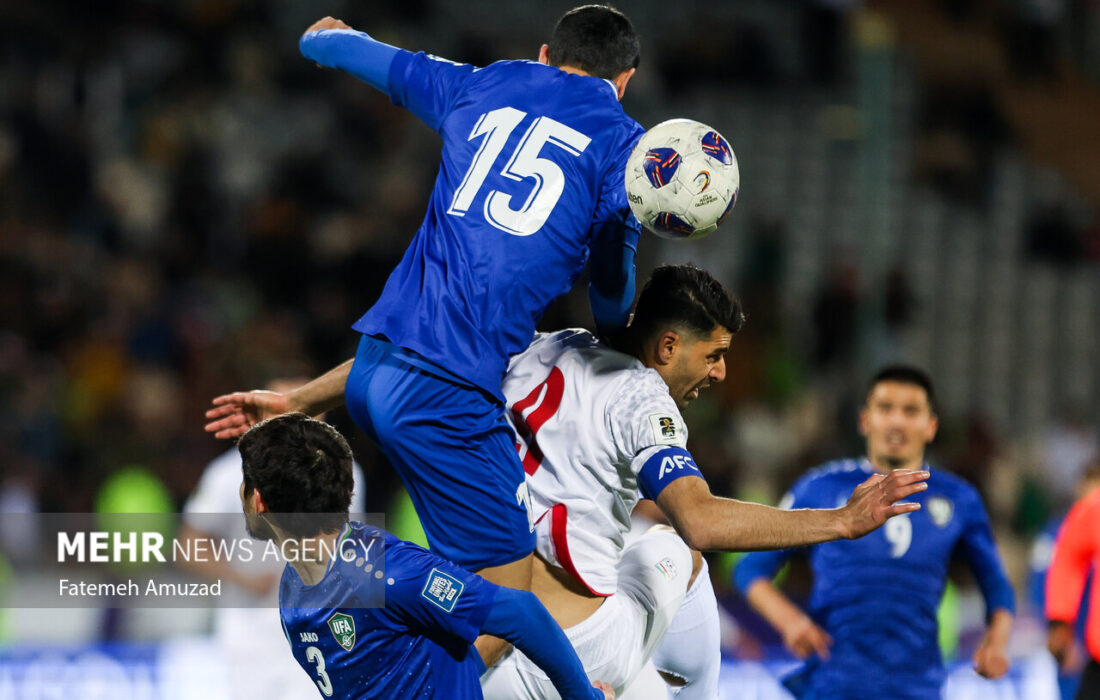 تساوی تیم ملی فوتبال ایران برابر ازبکستان؛ یک اخراجی و یک نیمه بیاثر