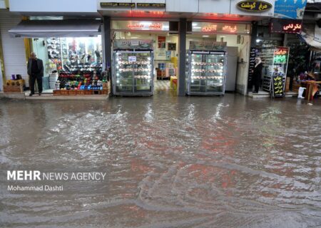 بارندگی رگباری در رامسر