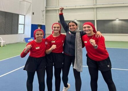 حضور تیم تنیس دختران کمتر از ۱۲ سال ایران در مسابقات بین قاره‌ای