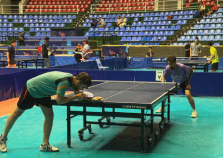 قهرمانی احمدیان در تنیس روی میز دسته یک ایران