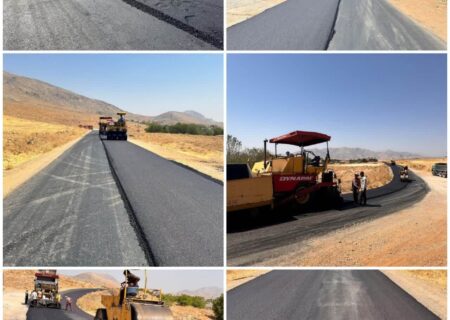 اجرای عملیات ۲.۵ کیلومتر روکش آسفالت محور امام قیس به سمیرم