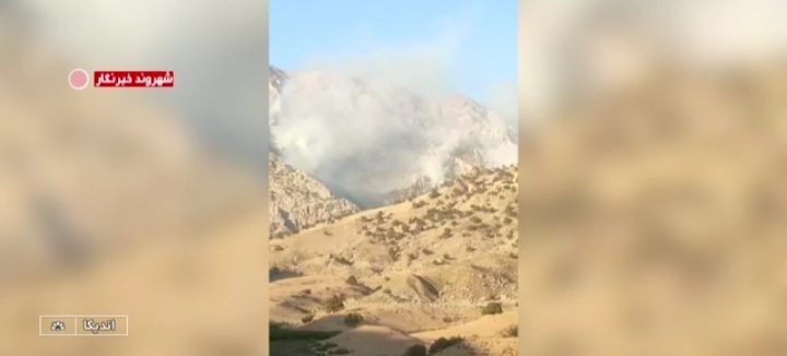 تلاش برای مهار آتش در جنگلهای لیله شیمبار اندیکا