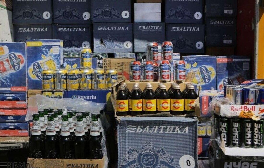 کشف نوشیدنیهای خارجی قاچاق در سروستان