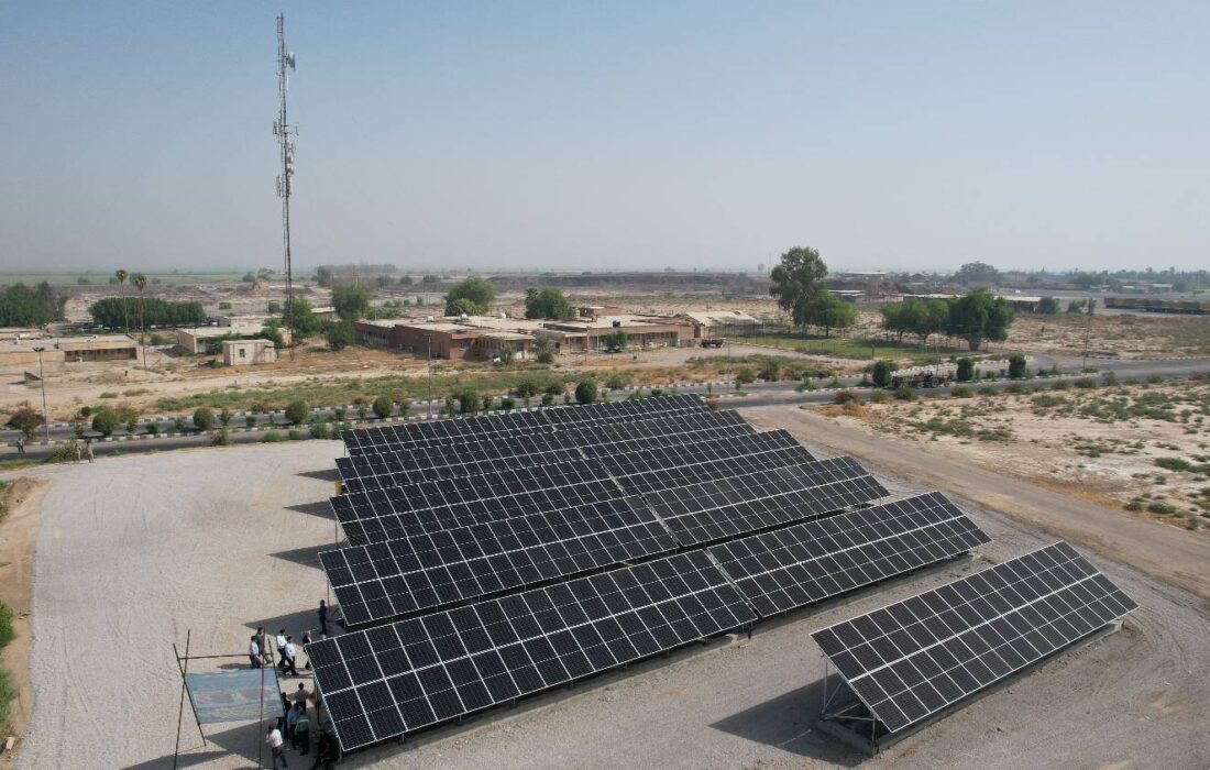 بهره برداری از نیروگاه خورشیدی شرکت کشت و صنعت نیشکر کارون