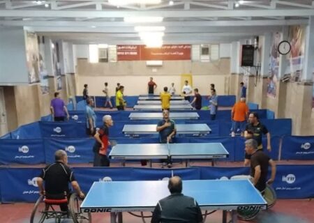 برگزاری مسابقات پاراتنیس روی میز ورزشکاران هیئت ورزش‌های جانبازان و توانیابان همدان