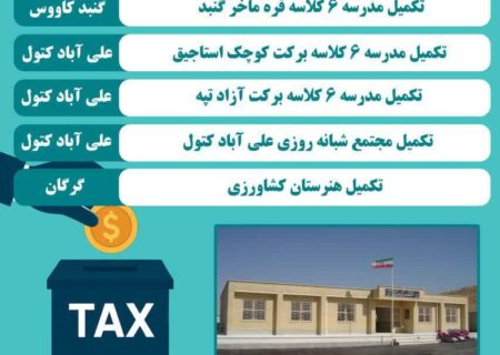 تکمیل ۱۱ طرح مدرسه سازی استان با نشان دار کردن مالیات