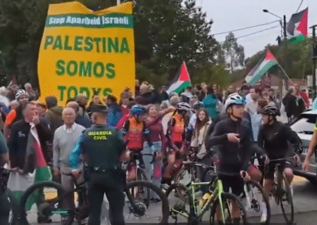 معترضان به جنایات رژیم صهیونیستی مانع برگزاری مرحله پایانی تور وئلتا