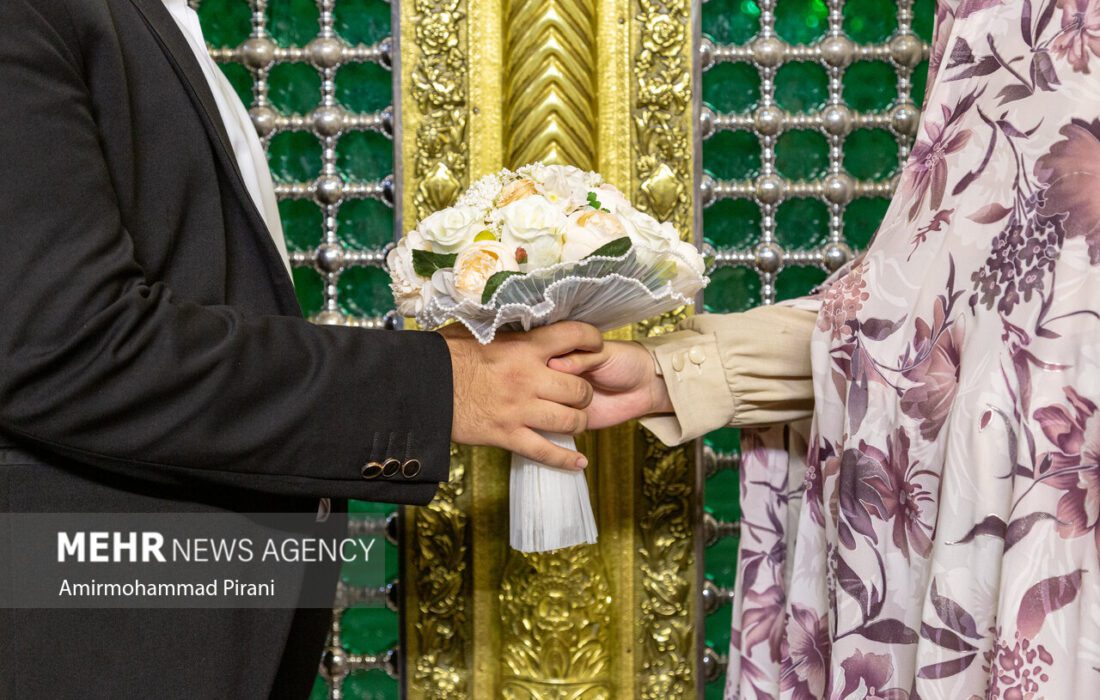 برگزاری ۲۱۰ پیوند آسمانی در اتاق عقد حرم مطهر حضرت معصومه (س)