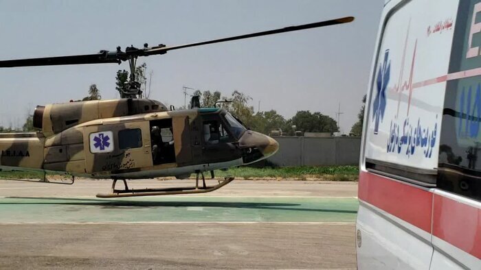 نجات جان شهروند حادثهدیده در منطقه سخت گذر کول سیرا دزفول