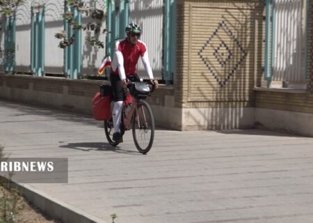 رکاب زن مقاومت به قم رسید