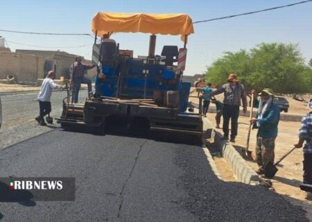 بازدید سرپرست فرمانداری اهواز از طرح آسفالت معابر روستاهای بخش غیزانیه