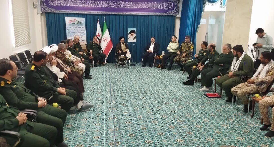 دیدار نیروهای مسلح مستقر در آذربایجان غربی بانماینده ولی فقیه