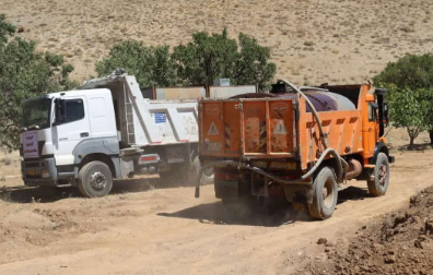 اجرای طرح آبرسانی سیار به ۶۰۰ هکتار باغات شهرستان لردگان