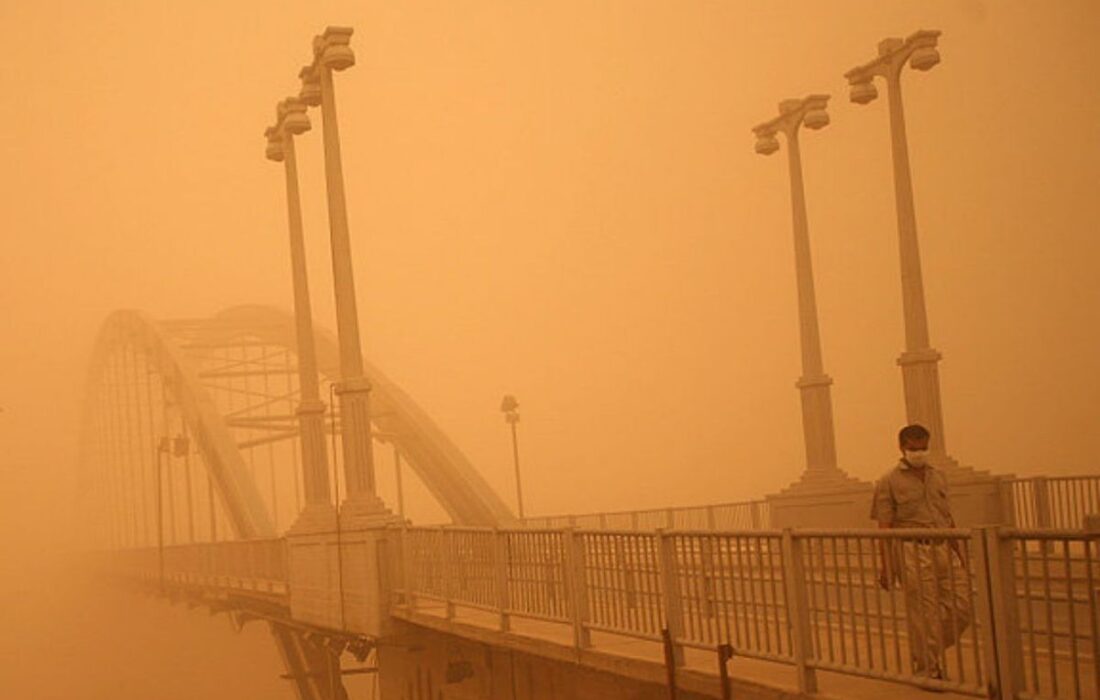 تداوم پدیده گرد و خاک در خوزستان تا امروز