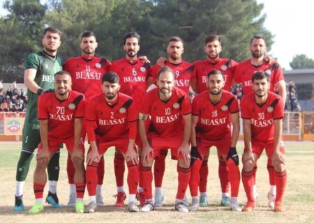 پیروزی تیم بعثت کرمانشاه بر صنعت نفت آبادان درهفته پنجم لیگ دسته اول فوتبال جام آزادگان