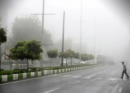 افزایش رطوبت و مه  در جنوب غرب خوزستان